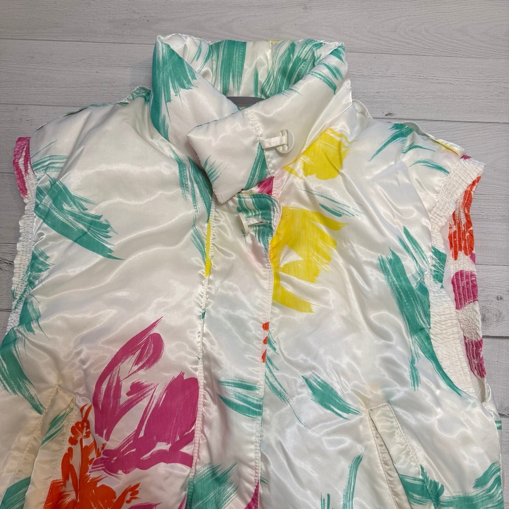 Vintage‎ 90s Luhta powder abstract colorful pattern vest - Picture 3 of 10